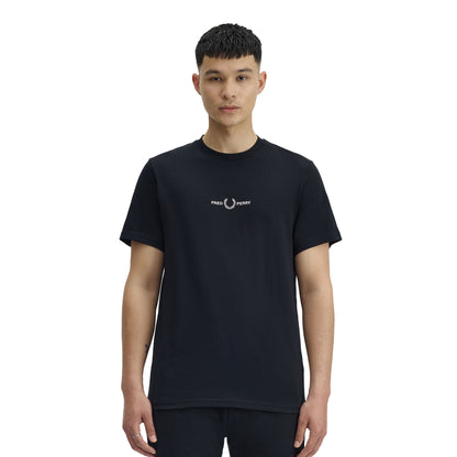 Fred Perry Embroidered T-Shirt Black