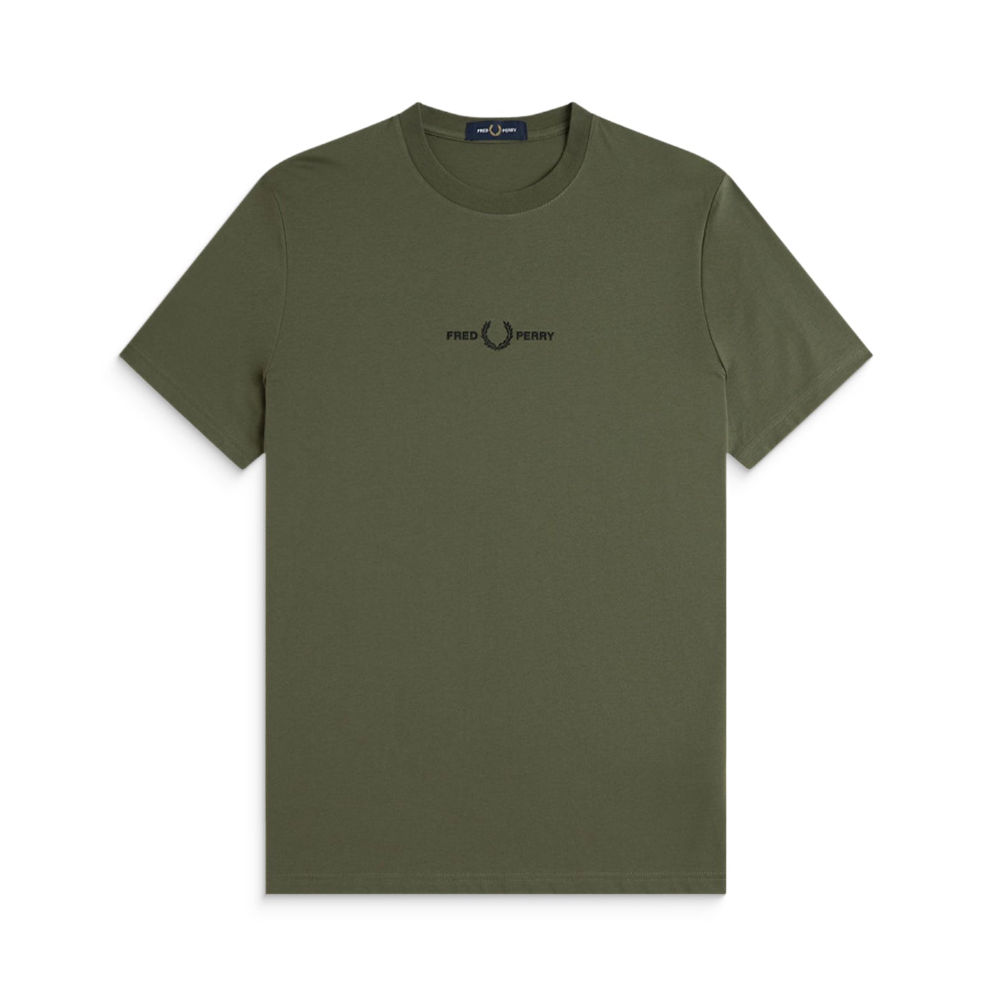 Fred Perry Embroidered T-Shirt Laurel Wreath Green  - M4580-W19