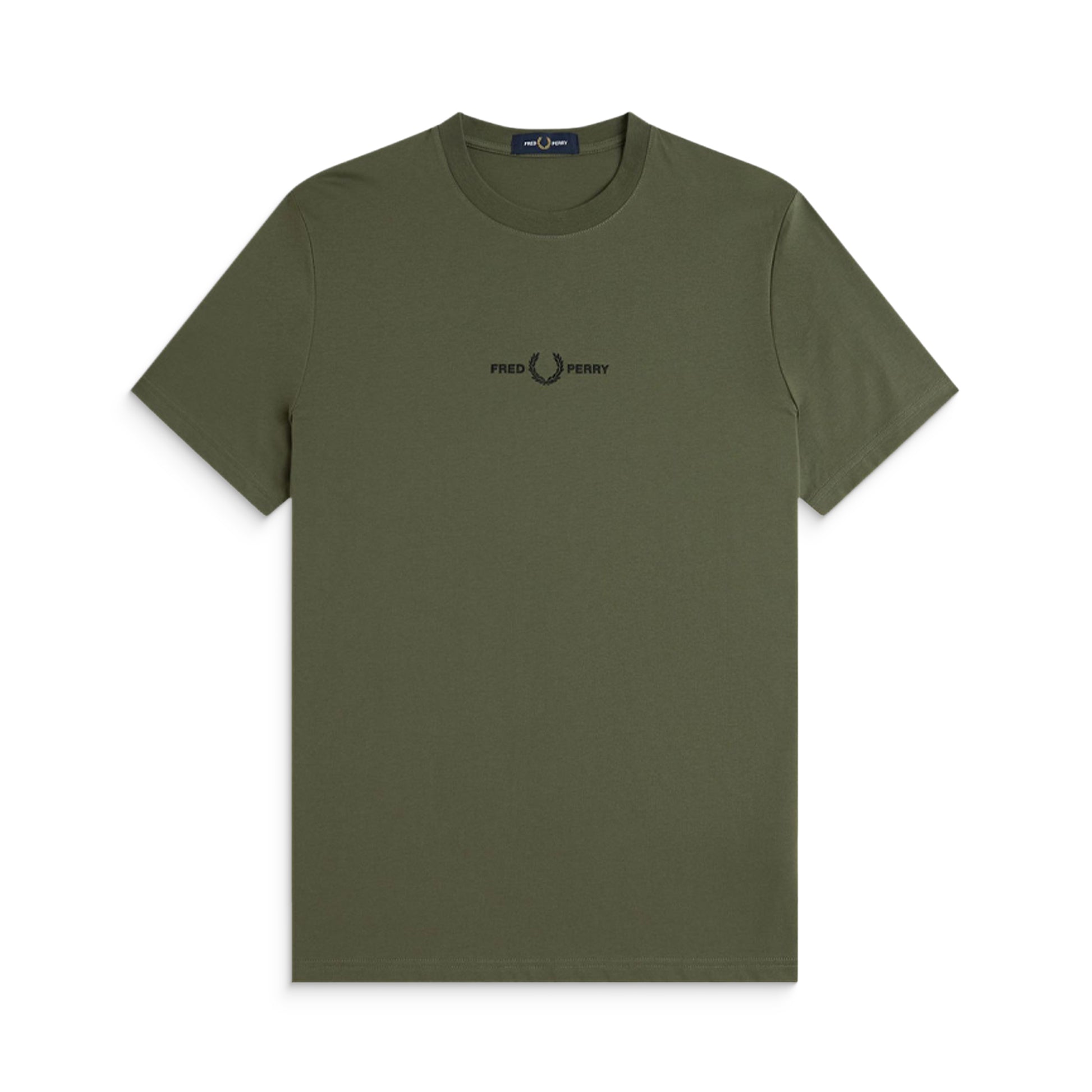 Fred Perry Embroidered T-Shirt Laurel Wreath Green  - M4580-W19