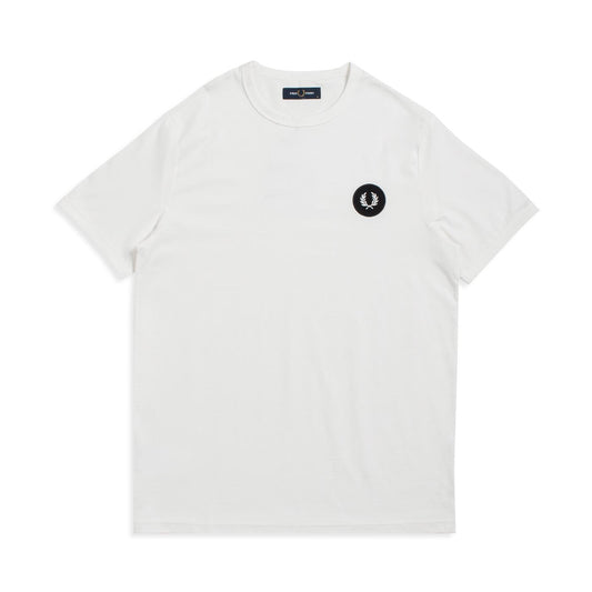 Fred Perry Laurel Wreath Patch T-Shirt Snow White  - M5679-129
