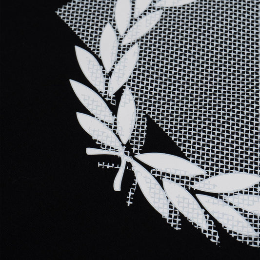 Fred Perry Color Blocked Laurel Wreath T-Shirt Black  - M5696-102