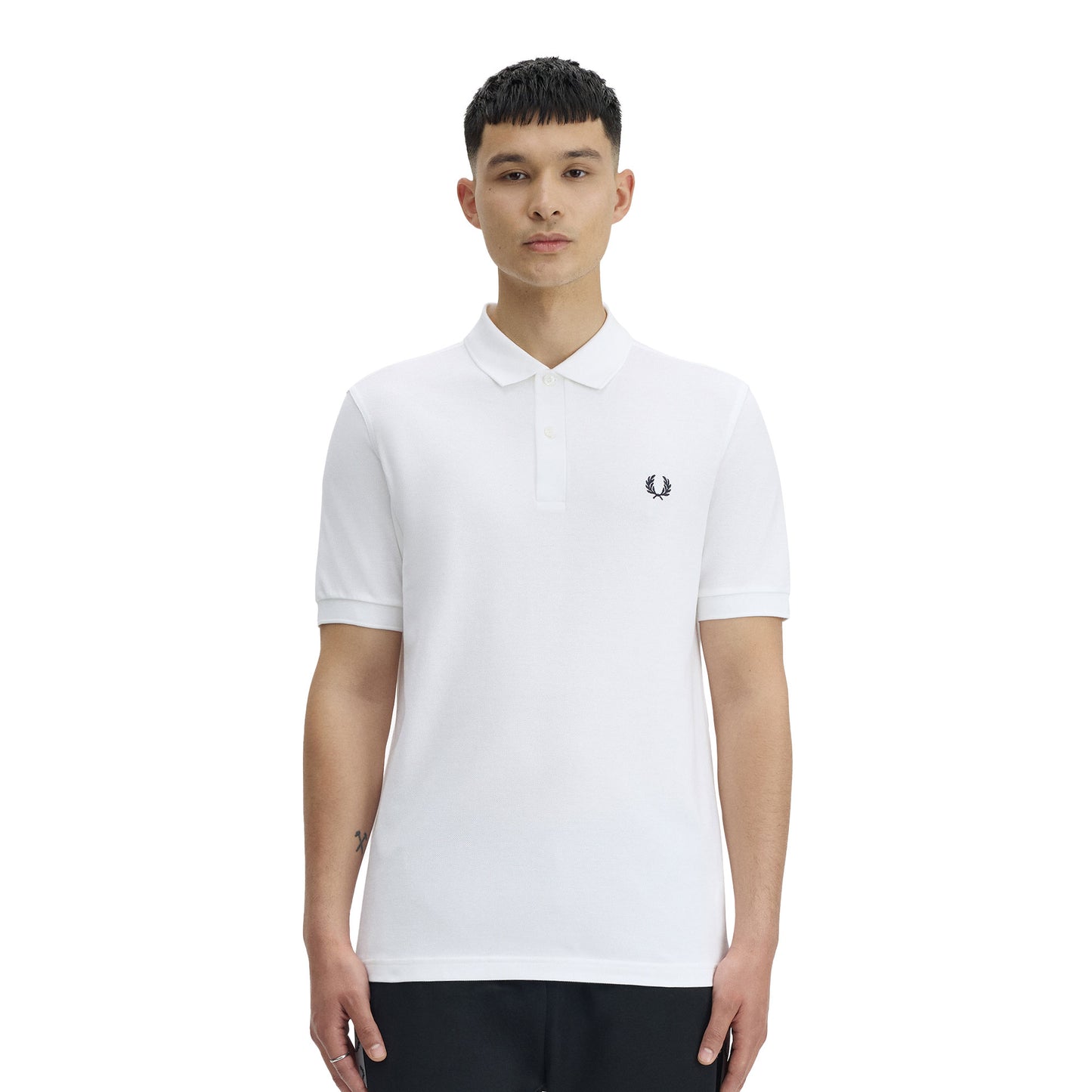 Fred Perry M6000 Polo Shirt White/Navy