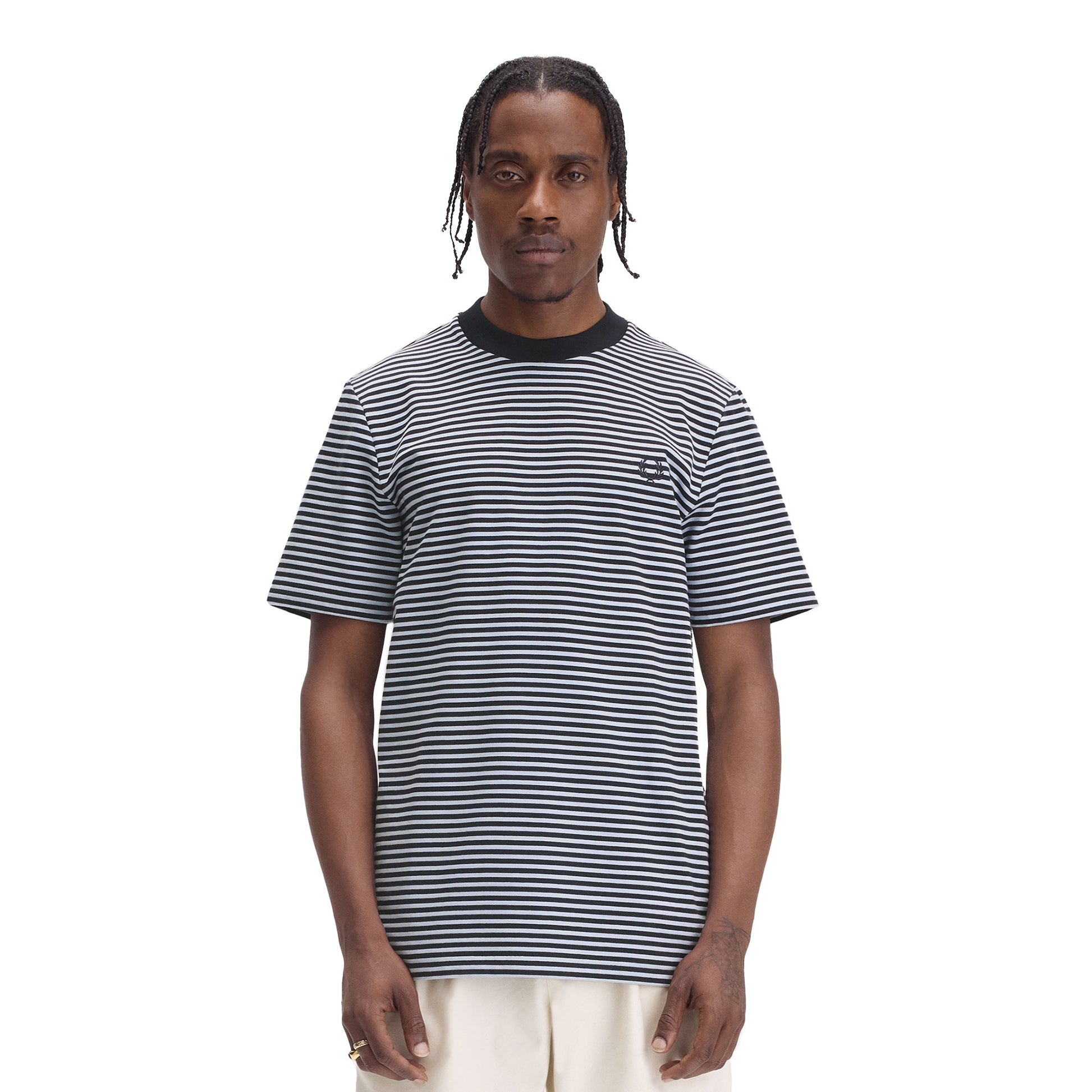 Fred Perry Fine Stripe T-Shirt Navy  - M6581-608