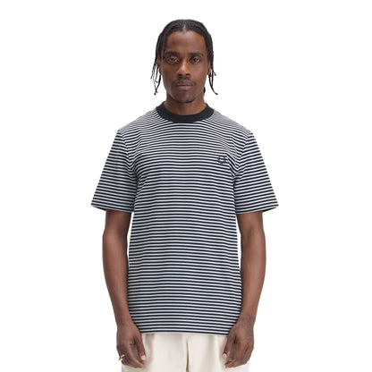 Fred Perry Fine Stripe T-Shirt Navy  - M6581-608