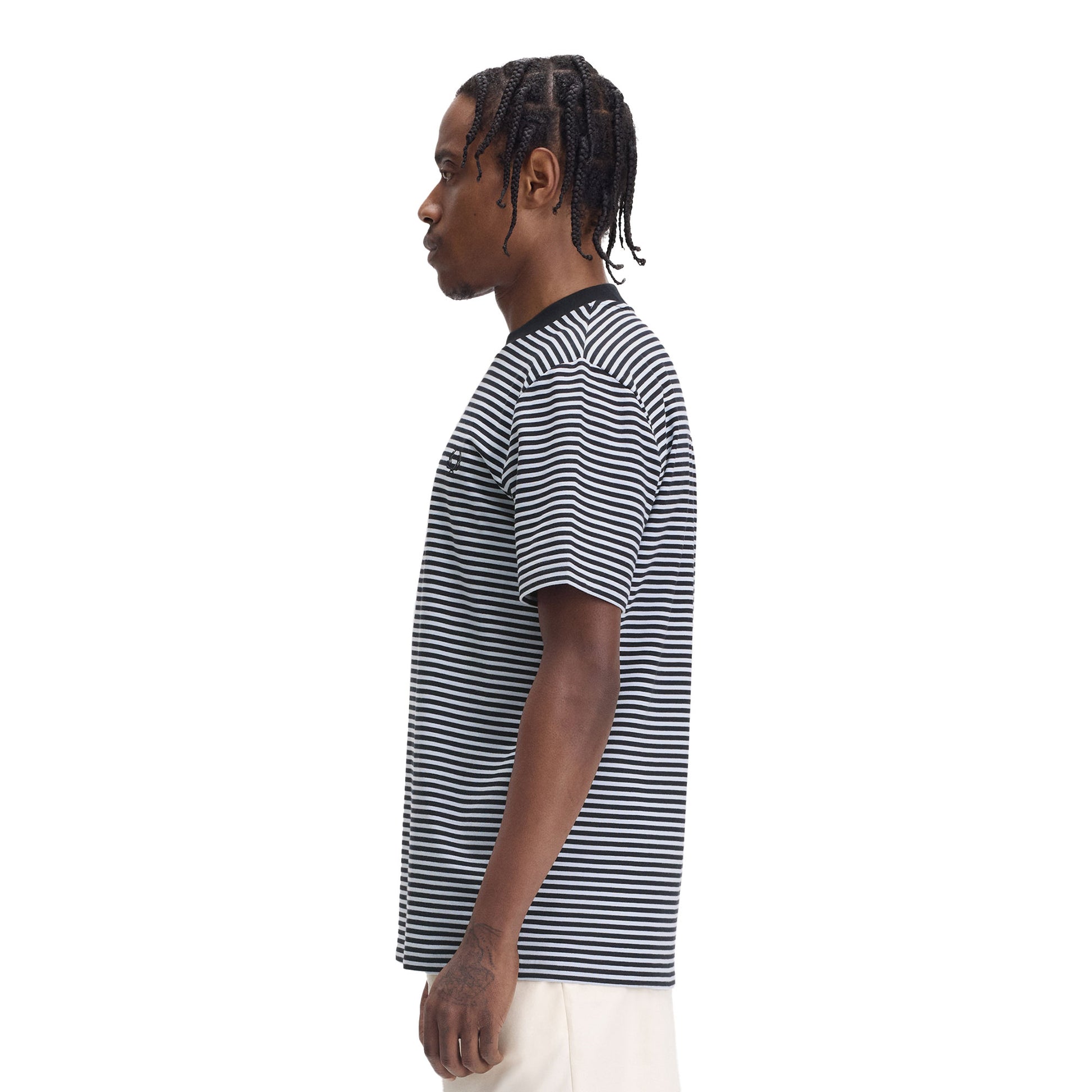 Fred Perry Fine Stripe T-Shirt Navy  - M6581-608