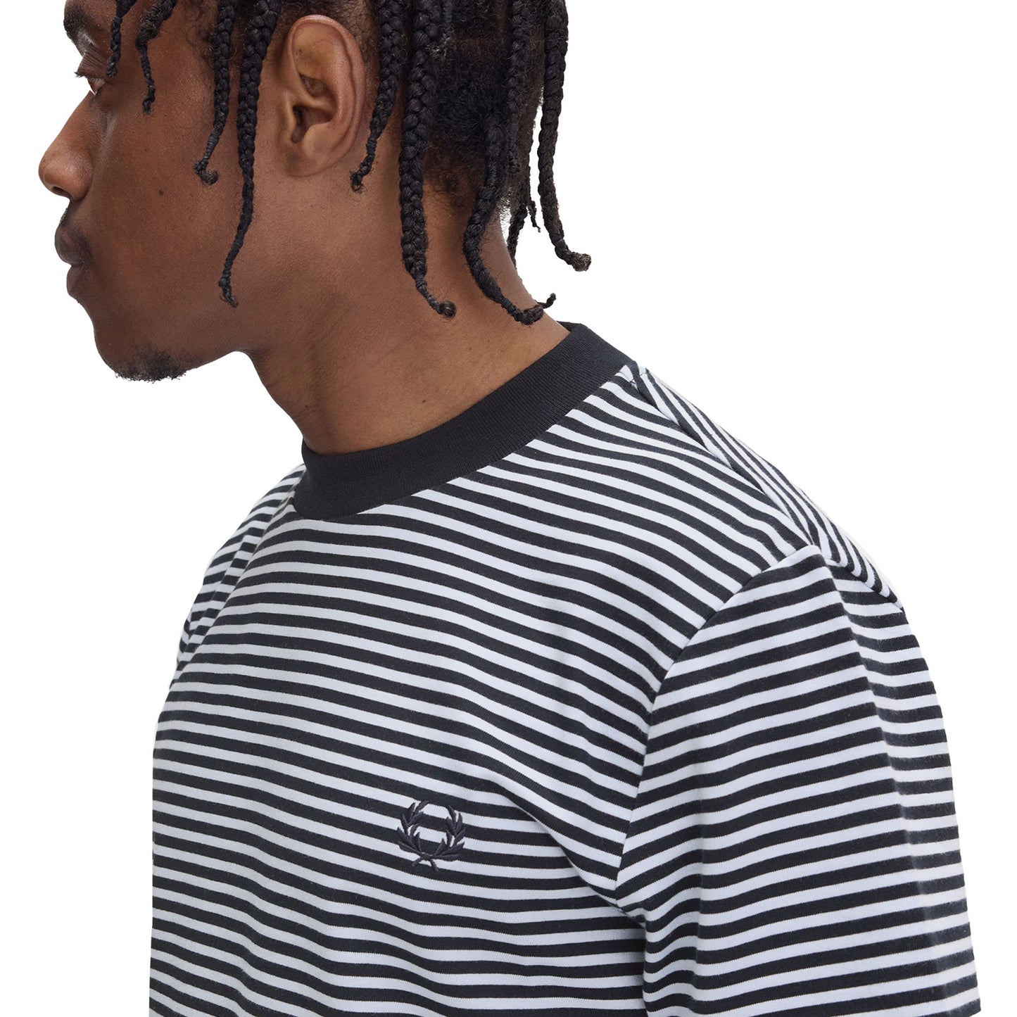 Fred Perry Fine Stripe T-Shirt Navy  - M6581-608