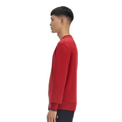 Fred Perry Crewneck Sweatshirt Burnt Red  - M7535-M02