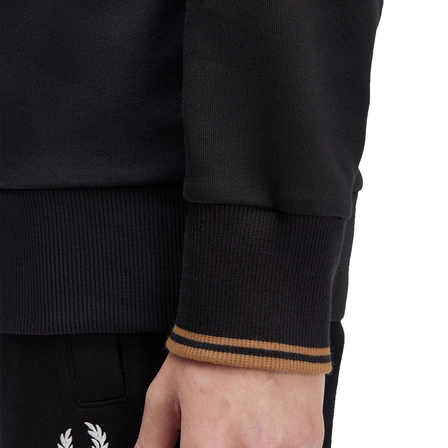 Fred Perry Crewneck Sweatshirt Black/Shaded Stone  - M7535-S77