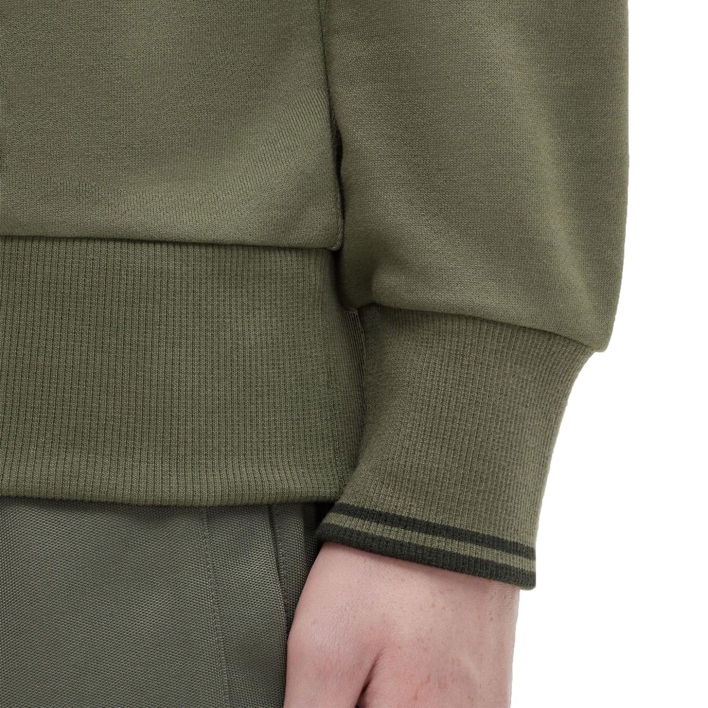 Fred Perry Crewneck Sweatshirt Laurel Wreath Green  - M7535-W49