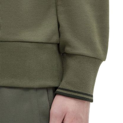 Fred Perry Crewneck Sweatshirt Laurel Wreath Green  - M7535-W49