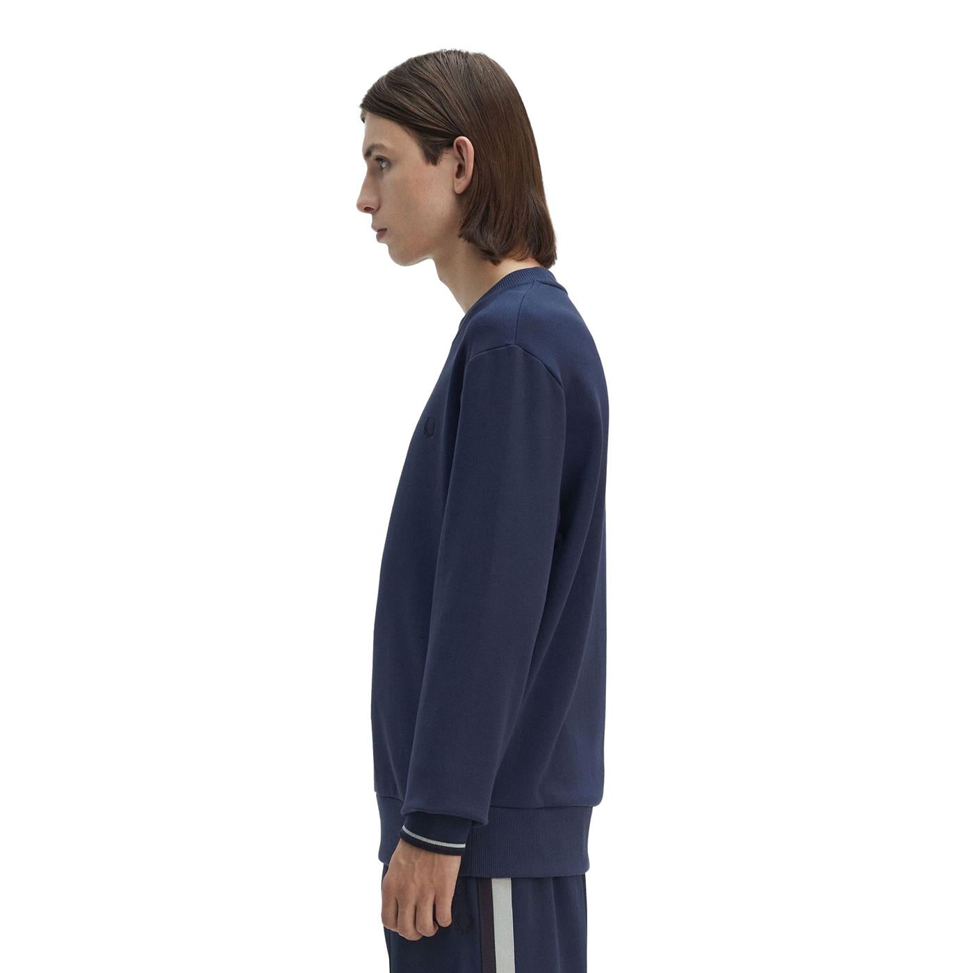 Fred Perry Crewneck Sweatshirt Tennis Blue  - M7535-X86
