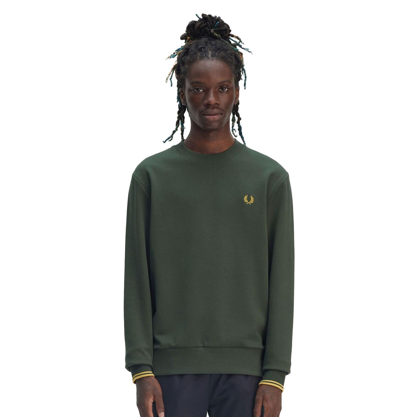 Fred Perry Crewneck Sweatshirt Court Green  - M7535-X89