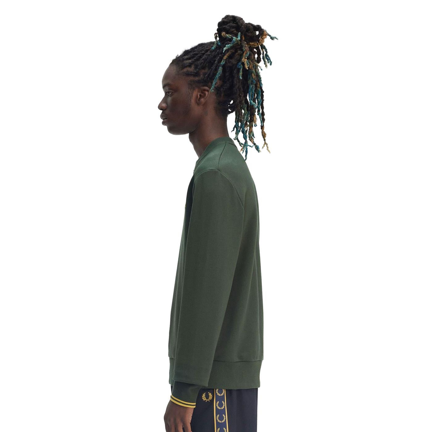 Fred Perry Crewneck Sweatshirt Court Green  - M7535-X89