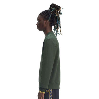 Fred Perry Crewneck Sweatshirt Court Green  - M7535-X89