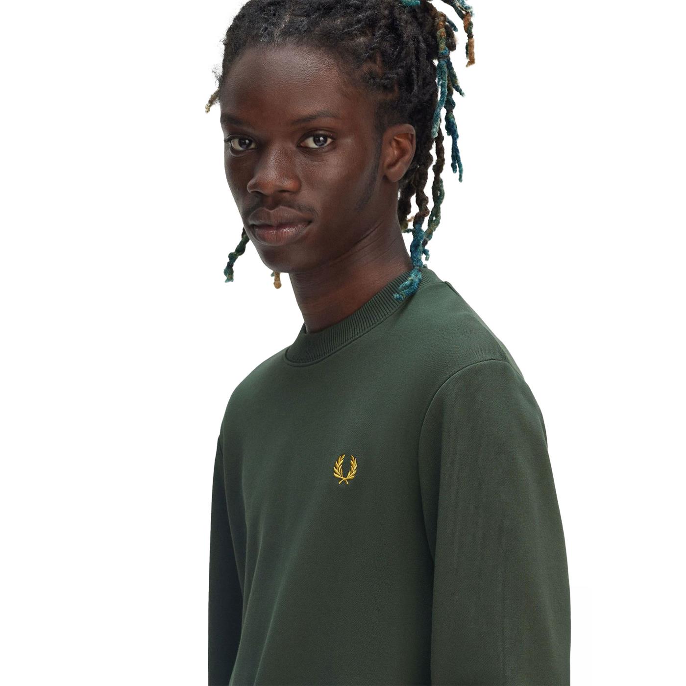 Fred Perry Crewneck Sweatshirt Court Green  - M7535-X89