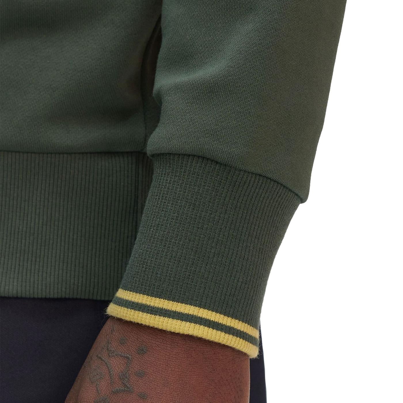 Fred Perry Crewneck Sweatshirt Court Green  - M7535-X89