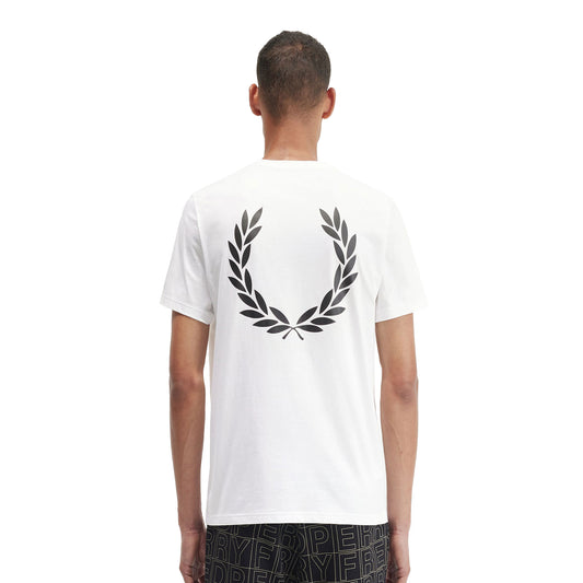 Fred Perry Laurel Wreath Graphic T-Shirt White  - M7784-100