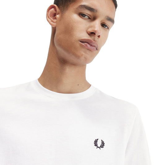 Fred Perry Laurel Wreath Graphic T-Shirt White  - M7784-100