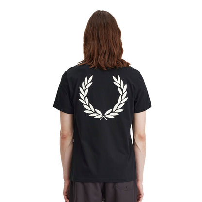 Fred Perry Laurel Wreath Graphic T-Shirt Black  - M7784-102