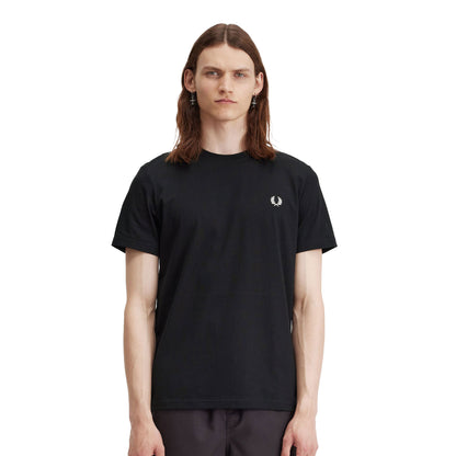 Fred Perry Laurel Wreath Graphic T-Shirt Black  - M7784-102