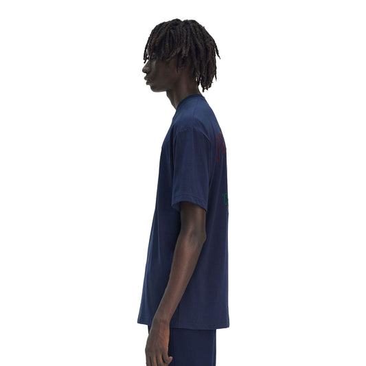 Fred Perry Embroidered T-Shirt Tennis Blue  - M9826-X86