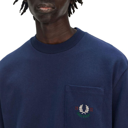 Fred Perry Relaxed 1952 T-Shirt Tennis Blue  - M9827-X86