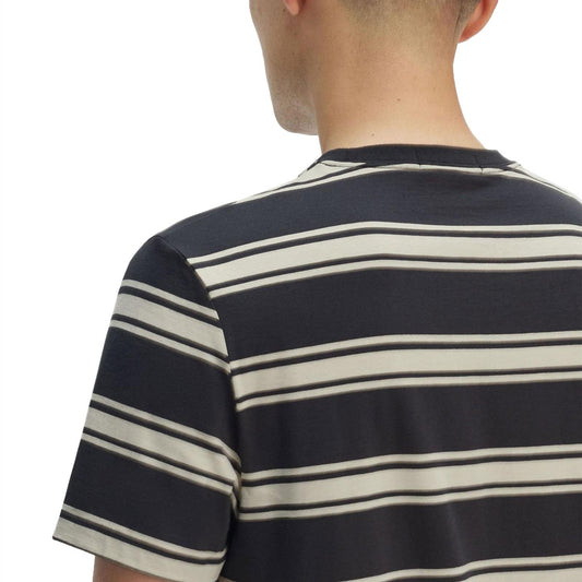 Fred Perry Fine Stripe T-Shirt Anchor Grey  - M9851-297
