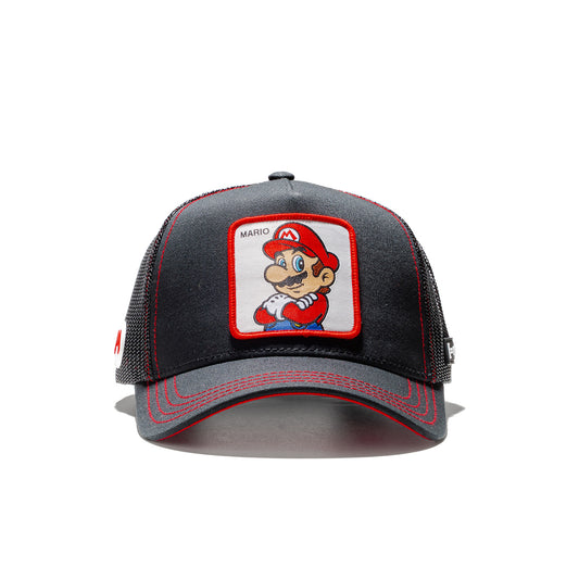 Capslab Super Mario Bros. Mario Cap Black/Red  - MAR2B