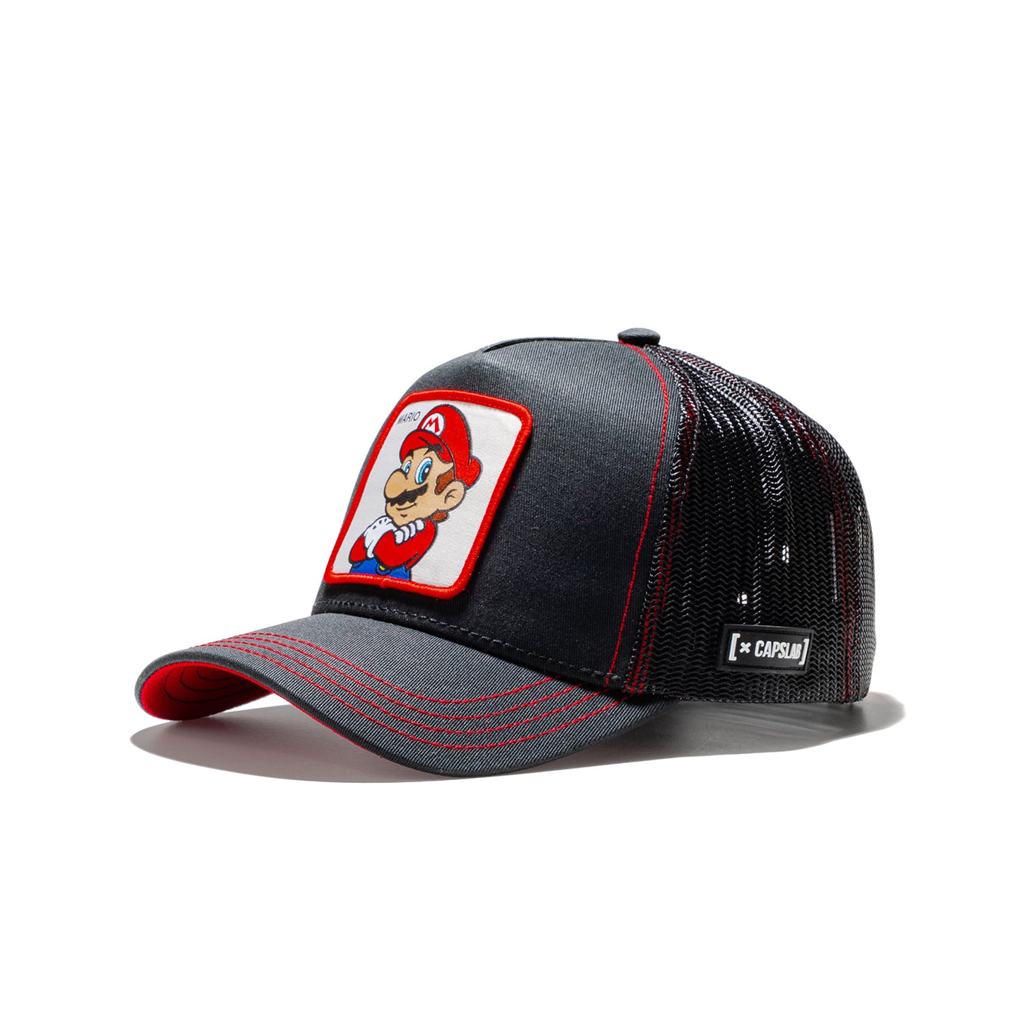 Capslab Super Mario Bros. Mario Cap Black/Red  - MAR2B