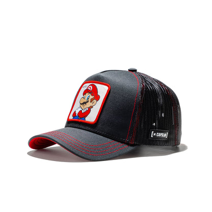 Capslab Super Mario Bros. Mario Cap Black/Red  - MAR2B