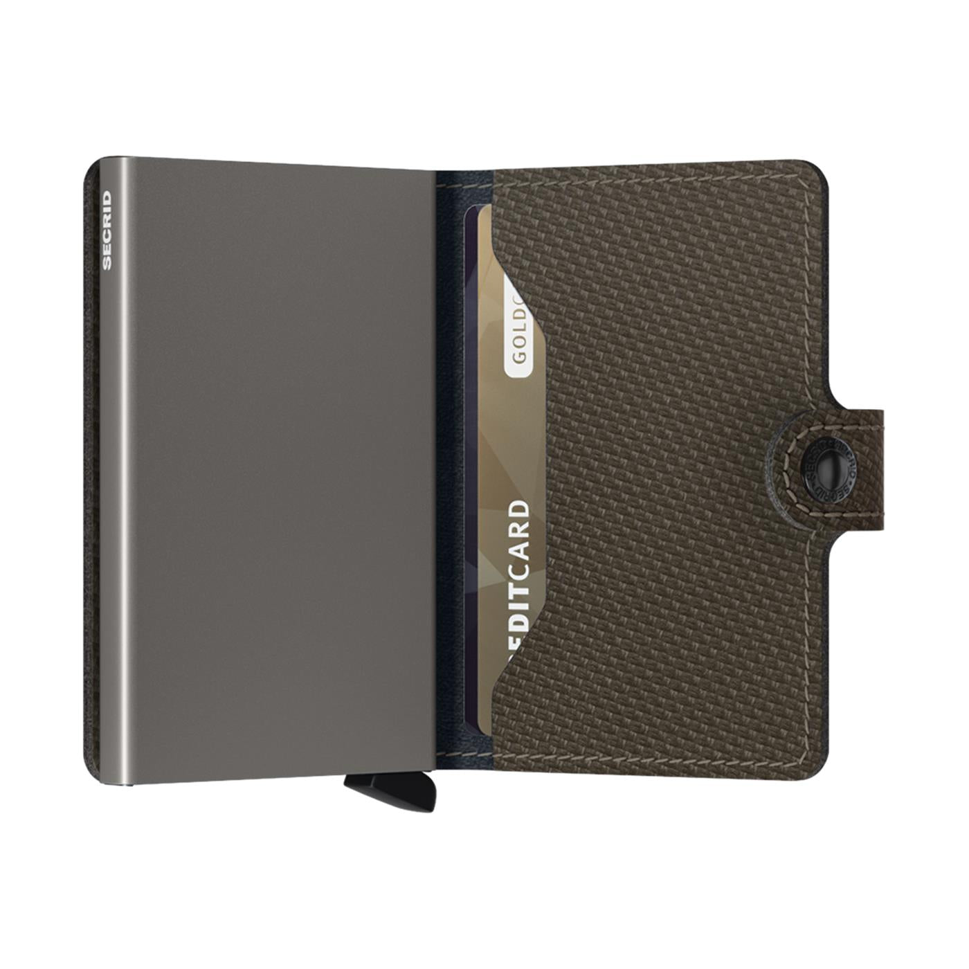 Secrid Miniwallet Carbon Khaki  - MCAKHAKI