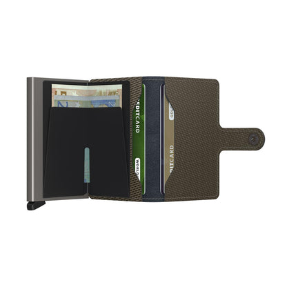 Secrid Miniwallet Carbon Khaki  - MCAKHAKI