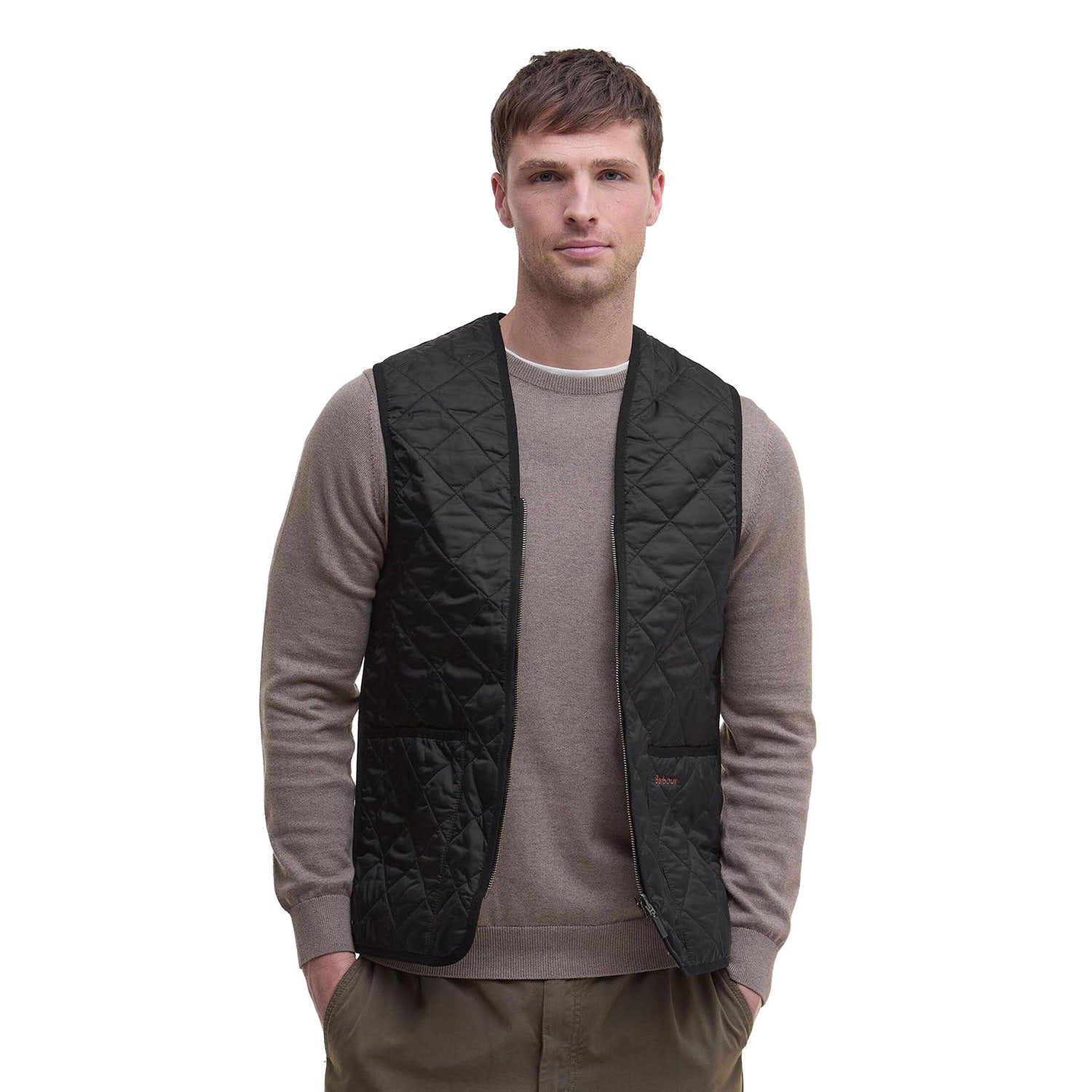 Barbour Quilted Waistcoat/Zip-In Liner Black Modern  - MLI0001BK91