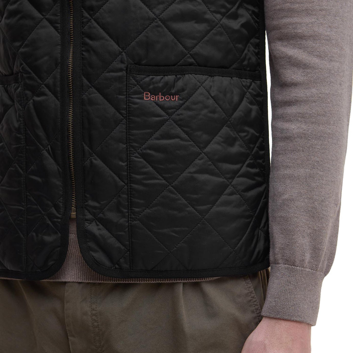 Barbour Quilted Waistcoat/Zip-In Liner Black Modern  - MLI0001BK91