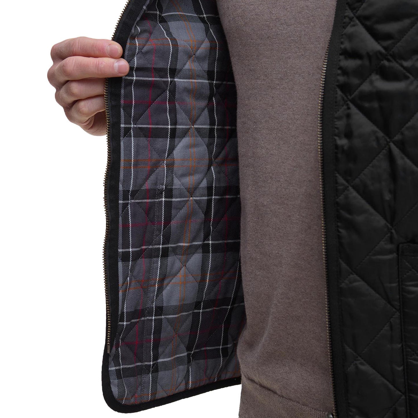 Barbour Quilted Waistcoat/Zip-In Liner Black Modern  - MLI0001BK91