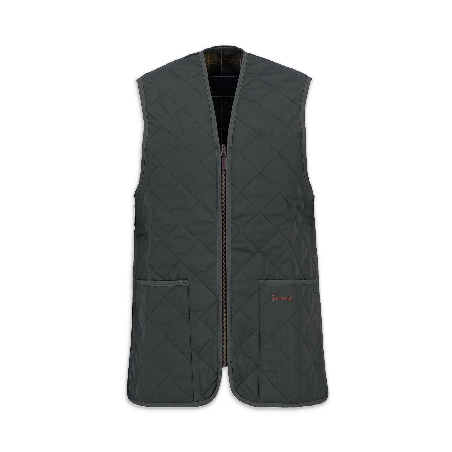 Barbour Quilted Waistcoat/Zip-In Liner Olive Classic  - MLI0001GN92