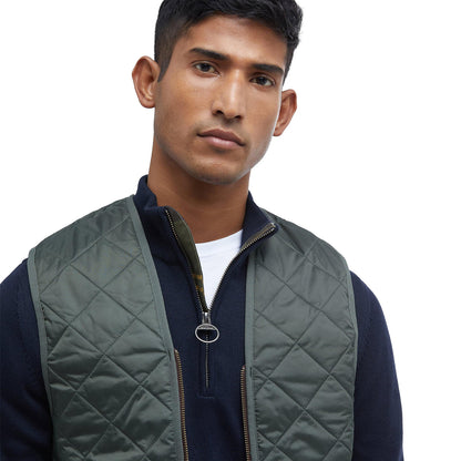 Barbour Quilted Waistcoat/Zip-In Liner Olive Classic  - MLI0001GN92