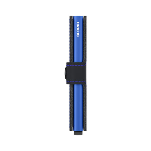 Secrid Miniwallet Matte Black & Blue  - MMBLACKBLUE
