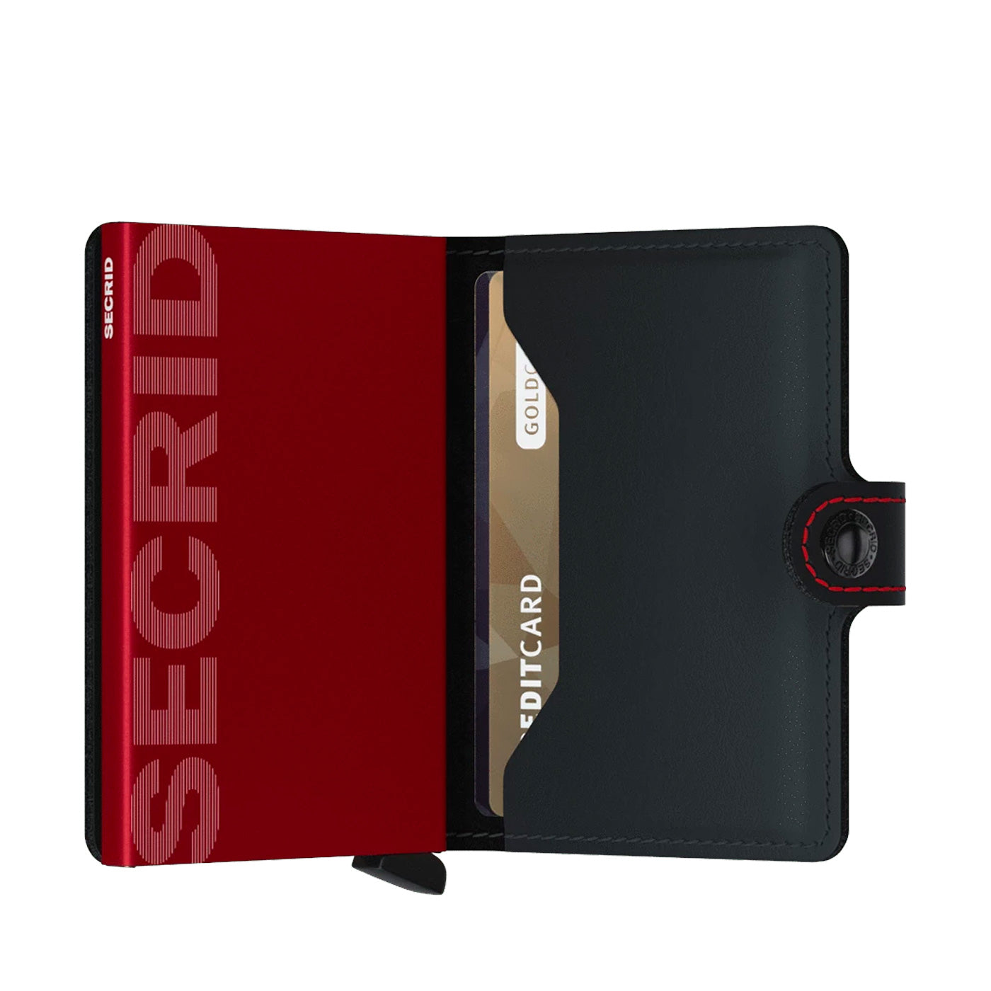 Secrid Miniwallet Matte Black & Red  - MMBLACKRED