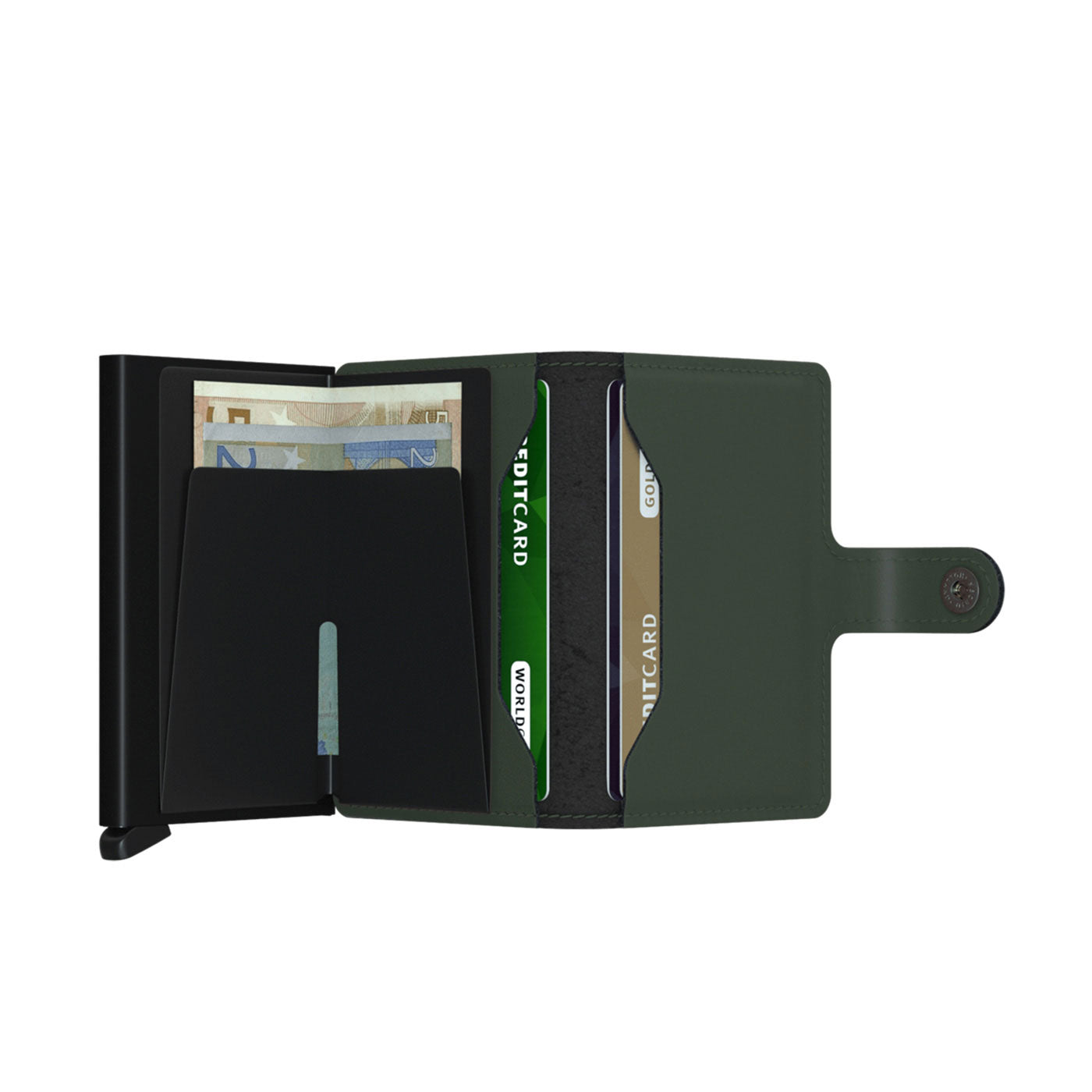 Secrid Miniwallet Matte Green/Black  - MMGREENBLACK
