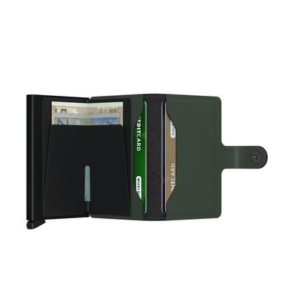 Secrid Miniwallet Matte Green/Black  - MMGREENBLACK