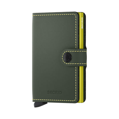 Secrid Miniwallet Matte Green & Lime  - MMGREENLIME