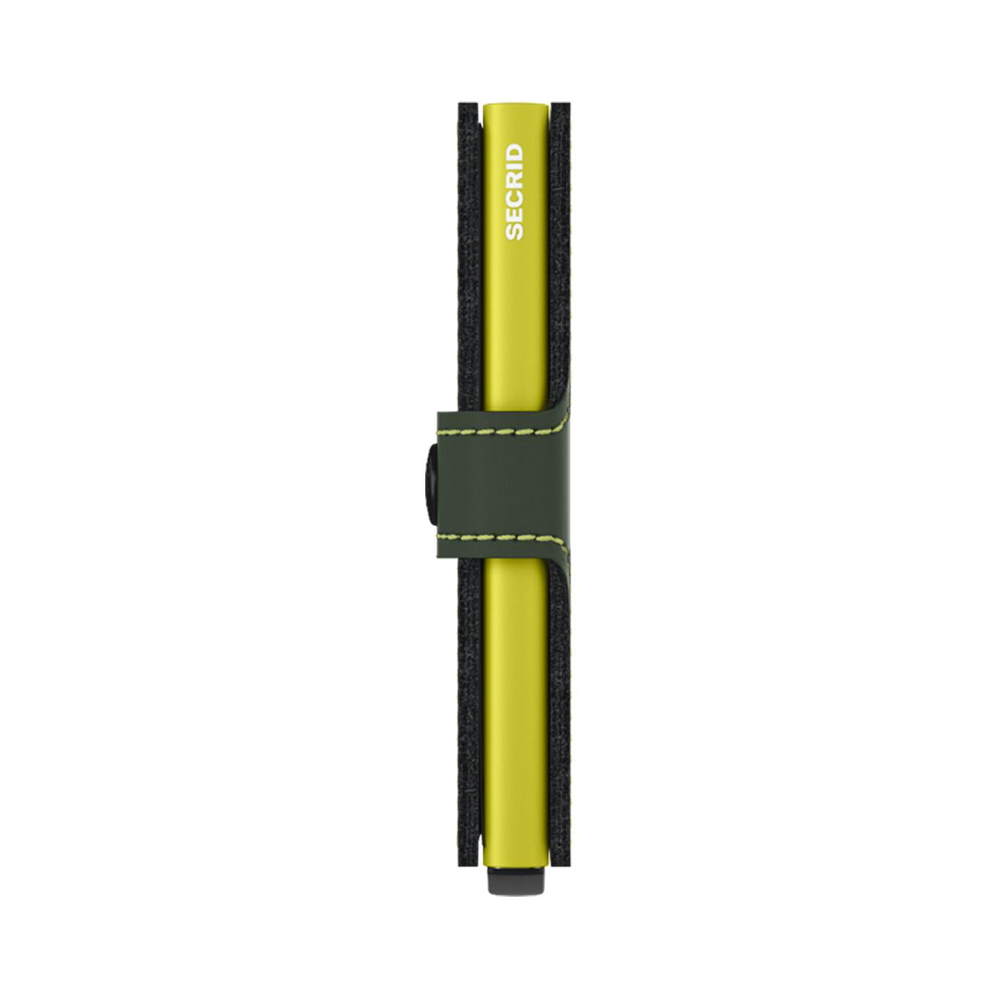 Secrid Miniwallet Matte Green & Lime  - MMGREENLIME