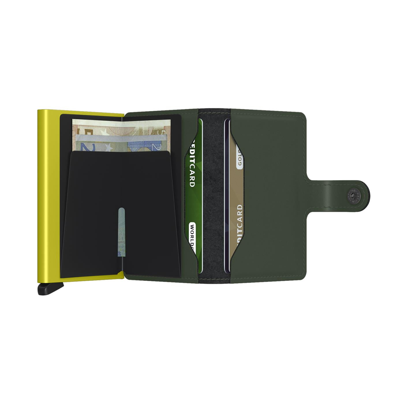 Secrid Miniwallet Matte Green & Lime  - MMGREENLIME