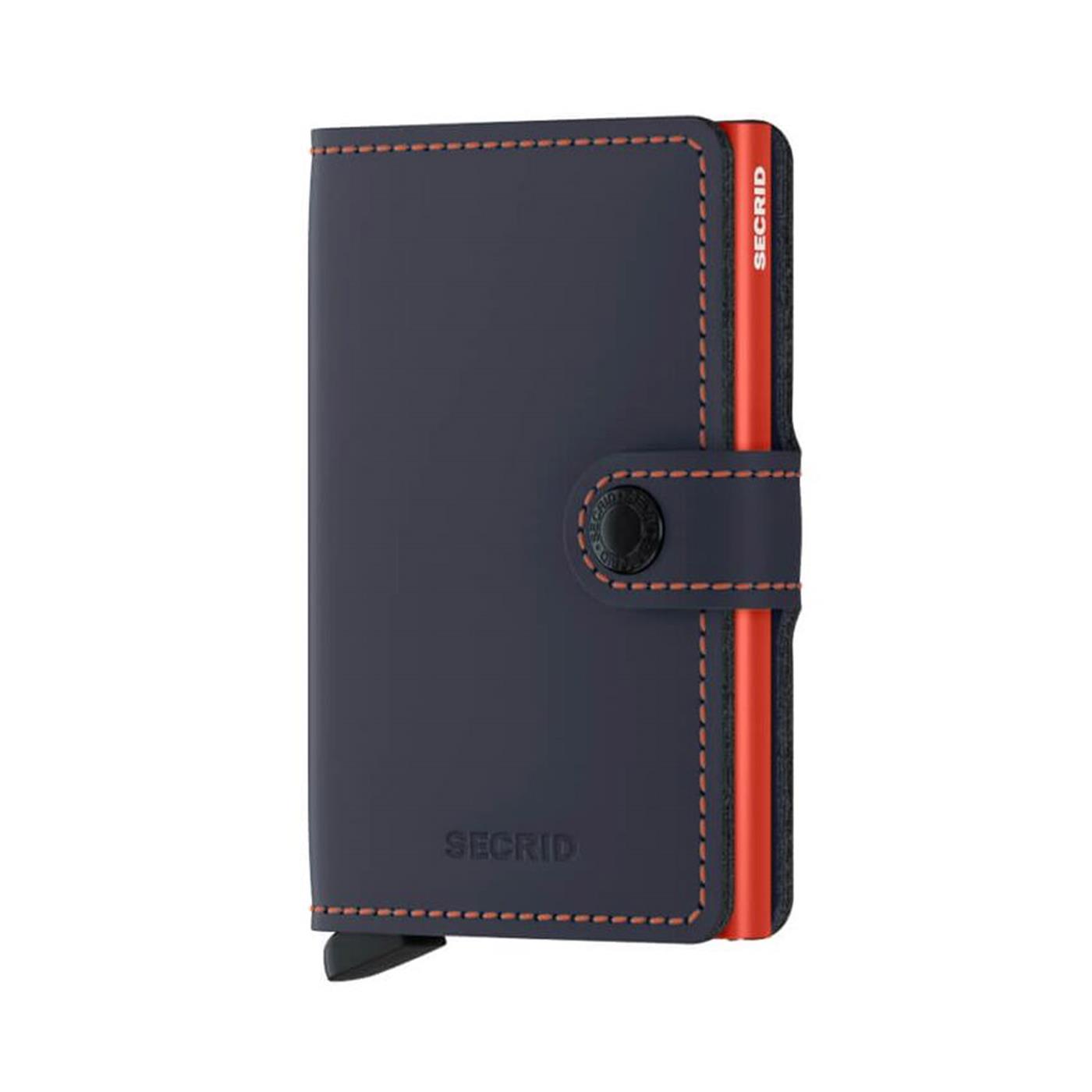 Secrid Miniwallet Matte Nightblue/Orange  - MMNIGHTBLUEORANGE