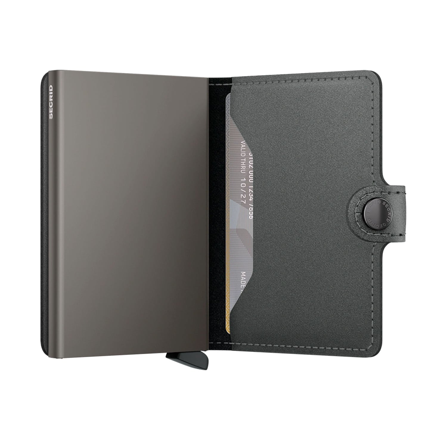 Secrid Miniwallet Matte Satin Steel  - MMSSTEEL