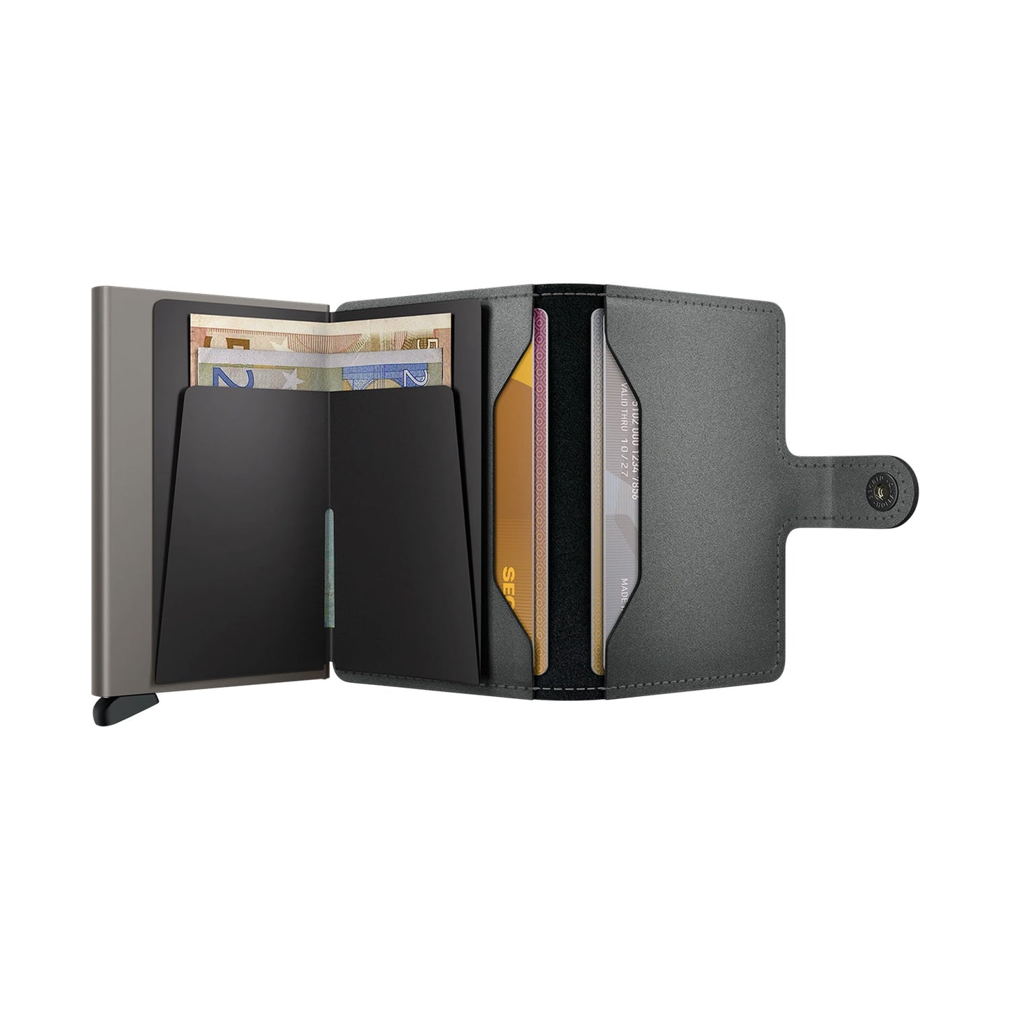 Secrid Miniwallet Matte Satin Steel  - MMSSTEEL