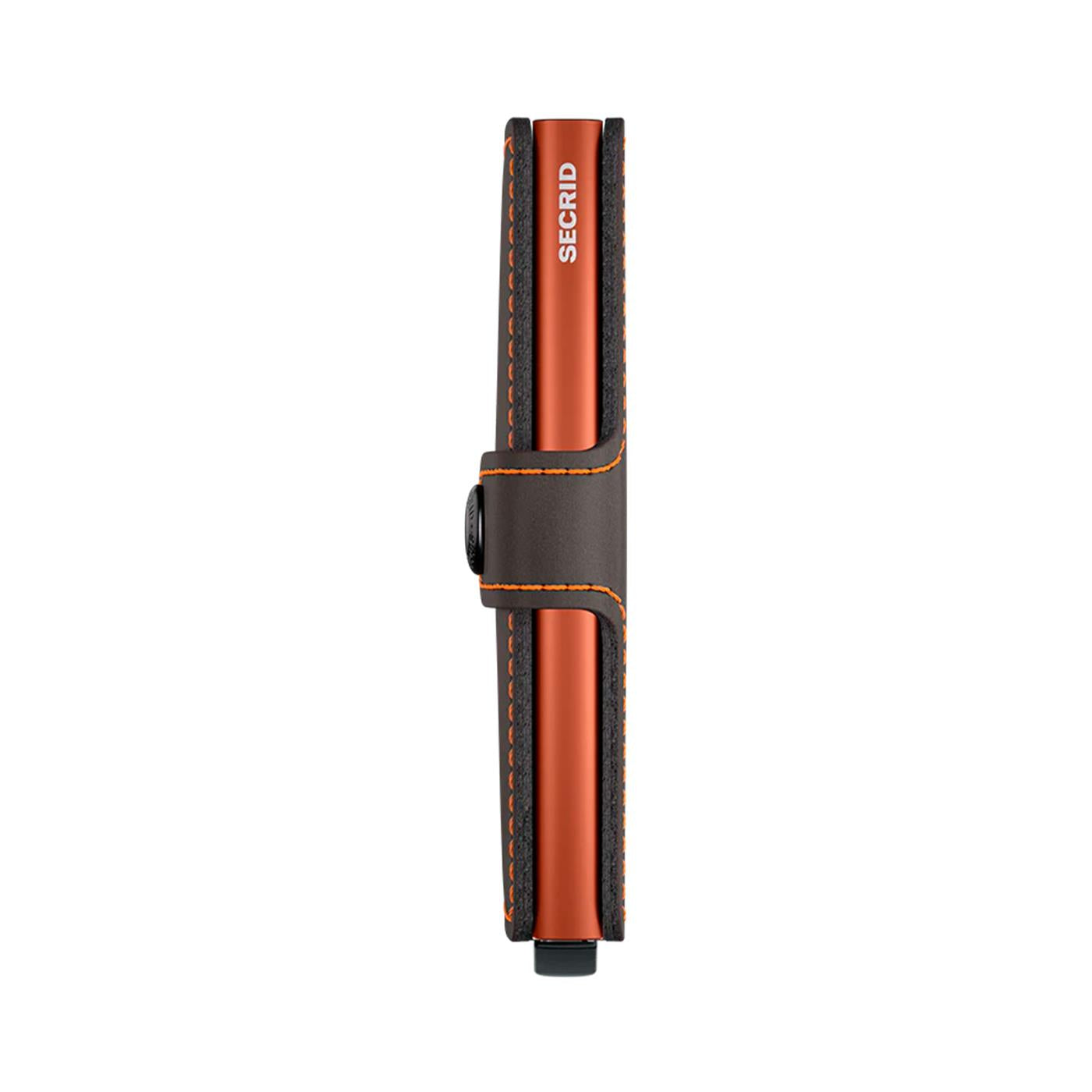 Secrid Miniwallet Matte Truffle/Orange  - MMTRUFFLEORANGE
