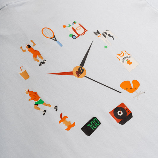 New Balance x Drake Cereal Clock Tee Ice Blue  - MT51971-IB