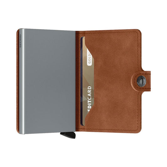Secrid Miniwallet Vintage Cognac/Silver  - MVCOGNACSILVER